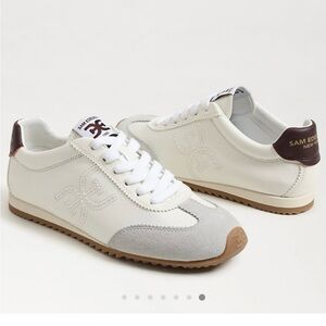 Sam Edelman Cream and Gray Sneakers